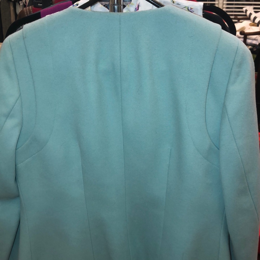 Doncaster- Light Blue Wool Jacket -Size 8P - Picture 4 of 4